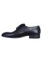 Tek Star 1834 Black Rubber Genuine Leather Men's Classic Shoes - 3