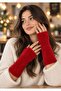 Trend New Bearded Fluffy Fingerless Open Gloves, Winter New Fingerless Gloves, Women's Gloves