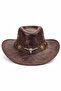 Faux leather cowboy hat - 3