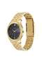 Quartz Analog with Day and Date Black Dial Metal Strap Watch for Men - 3