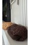 Handmade Straw Sequin Clutch Portfolio Bag Brown (38X20Cm) - 4