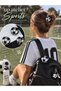 Pearlescent Football Ball Bone Buckle 4.5cm