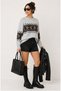 Crew Neck Women's "New Season Knitwear" "New Season • the Power of Pattern" with Its Soft Texture and Elegance - 4