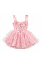 Girls Floral Tulle Party Dress – White – Size S