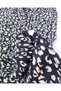 Black with Ecru Brown Pattern, Thin, Soft, Flexible, Wrinkled Jersey Fabric for Dresses & Blouses Width: 150 - 5