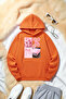 Unisex Pinkcar Printed Oversize Hoodie Hooded Sweatshirt - 2