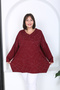 Women's Stone Printed Plus Size Tunic - 4
