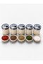 5-Piece Spice Rack Set with Wooden Look Lids, Spice Storage Container, Spice Jar - 3