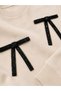 Girls Bow Detail Sweatshirt and Wide Leg Pants Set - 6