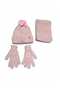 Kitti 9-15 Years Old Girls' Lined Scarf, Beanie, Gloves 3-Piece Set - 2