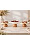3-Piece Porcelain Presentation Bowl Set with Wooden Legs 25–27 cm |   Service and Catering Plate - 2