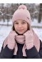 Kitti 9-15 Years Old Girls' Lined Scarf, Beanie, Gloves 3-Piece Set