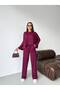 Long Sleeve Blouse and Wide Leg Pants - 2