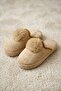 Women's Mink Pompom Detailed Plush Winter House Slippers 3 cm Byndtpwrpon01 - 7
