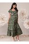 Rochie maxi, verde - S - 2