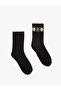 Cotton Baklava Patterned 2-Piece Sock Set - 2
