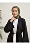 Long Cardigan with Front Band - Black - 3