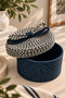 Christmas Wicker Rope Decorative 12X23 Lid Wicker Rope Basket Weave Rope Basket Organizer Storage Box Home Office Kitchen Bathroom Bedroom Multipurpose - 3