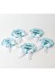Baby Candy Gift Bebe-343M Cloud Shaped Blue Transparent Plexiglass Magnet on the Back - 30 Pieces - 5