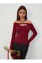 Bluză, bordo - XL - 3