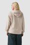 Women's Vintage Oversize Zippered Hooded Sweatshirt H225 Chateau Gray Embossed Fleece - 2