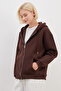 3 Thread Basic Zippered Hooded Oversize Sweatshirt - 6
