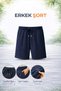Comfortable Fit Unisex Shorts in Black, Grey, Navy Blue, Anthracite and Smoked Colors - 2