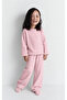 Children's Patterned Pajama Set – Long Sleeve Soft Comfortable Top and Bottom Pajama Sets - 2