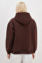 3 Thread Basic Zippered Hooded Oversize Sweatshirt - 8