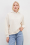 3 Thread Ribbed Hooded Oversized Sweatshirt