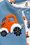 Baby Boy 3-Piece Set with Embroidery Detail, Carriage and Stroller, Seasonal Set for 0 3 6 9 Months - 3