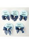 Baby Candy Gift Bebe-332M Wavy Round Back Blue Transparent Plexiglass Magnet - 3