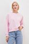 3 Threaded Basic Crew Neck Sweatshirt Without Embellishments - 5