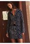 Leopard Pattern Zippered Knitwear Cardigan and Mini Skirt Set Aw26Au0007 - 2