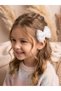 4-Piece Tulle Bow Red Pink Ecru Beige Children's Buckle Set - 3
