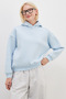 3 Thread Ribbed Hooded Oversized Sweatshirt - 4