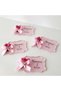 Baby Candy Gift Bebe-335P Wavy Rectangular Pink Plexiglass Magnet on the Back - 30 Pieces - 5