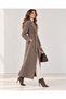 Belted Double Breasted Collar Coat - 3