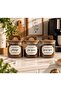 3-Pack 550 ml Acacia Lid Vacuum Coffee Jar (4-Pack with Label Gift) Borosilicate Storage Container - 4