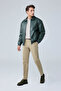 Men's Limited Edition Leather Coat Jacket Green - 5