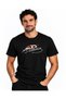 Ataturk Eyes and White Signature Printed Unisex 100% Cotton Premium Black T-Shirt