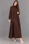 Women's Standing Collar Long Dress and Cardigan 2-Piece Knitwear Set - 2