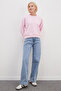 3 Threaded Basic Crew Neck Sweatshirt Without Embellishments - 3