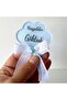Baby Candy Gift Bebe-343M Cloud Shaped Blue Transparent Plexiglass Magnet on the Back - 30 Pieces - 2