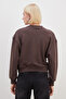 3 Threaded Tiger Print Oversize Sweatshirt - 8
