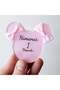 Baby Candy Gift Bebe-344P Mini Model Pink Transparent Plexiglass Magnet on the Back - 30 Pieces - 3
