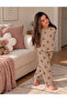 Children's Patterned Pajama Set – Long Sleeve Soft Comfortable Top and Bottom Pajama Sets