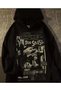 Unisex Black Sen Seles Printed Hooded Sweatshirt Printed Premium Oversize T-Shirt