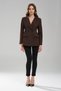 Women's Waist-Fitted Double-Breasted Closure Design Blazer Jacket - 4