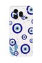 Honor 600 Pro Compatible Transparent Phone Case with Night Evil Eye Pattern